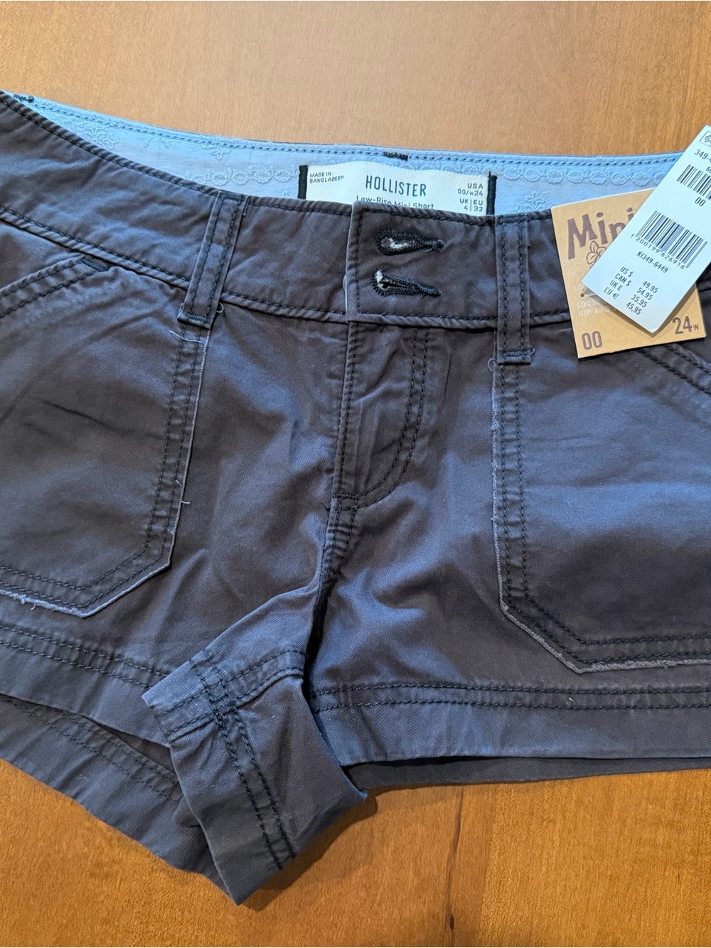 Hollister Dark Navy Mini Shorts